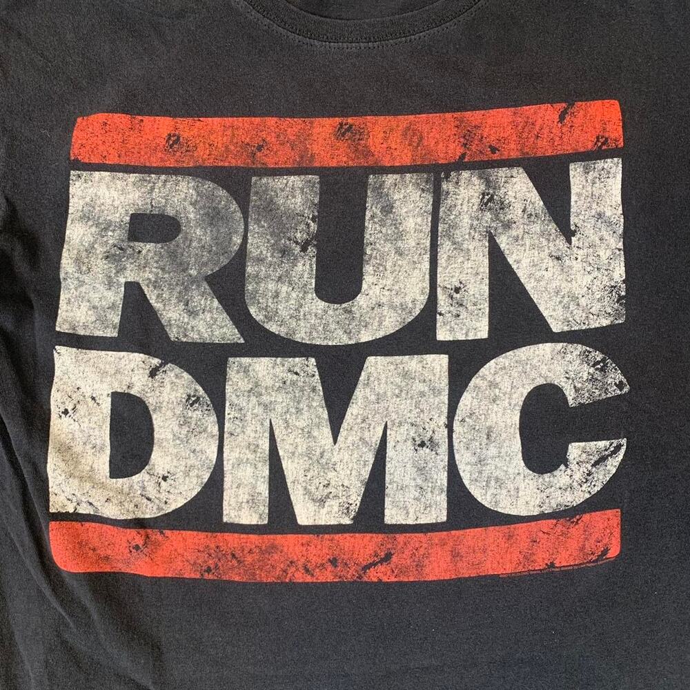 Vintage 90s RUN DMC black Band t-shirt - Picture 4 of 8